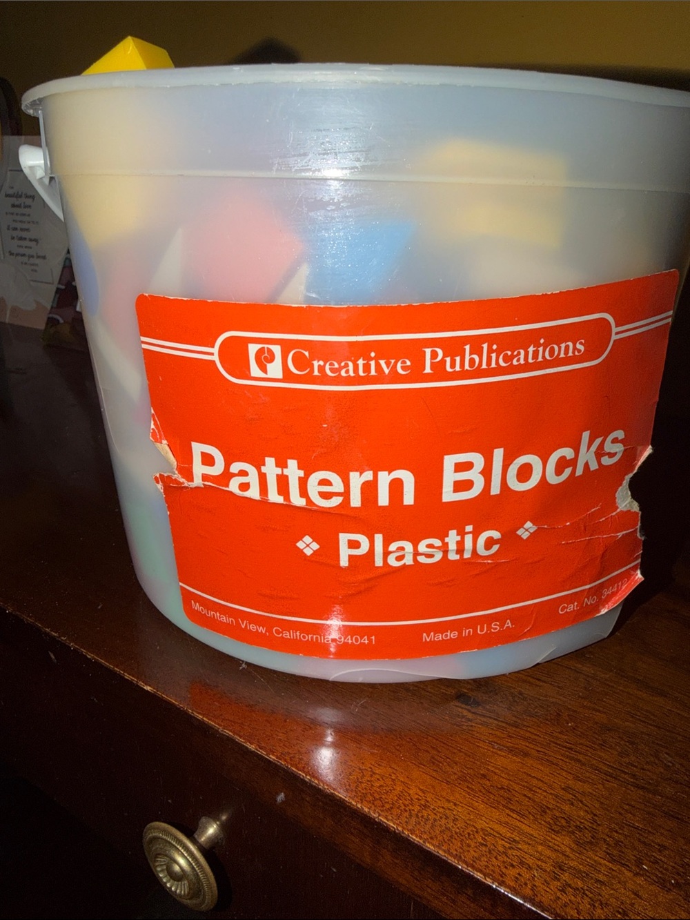Creative Publications Pattern Blocks - Multicolor Plastic Set